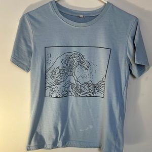 Small wave t shirt